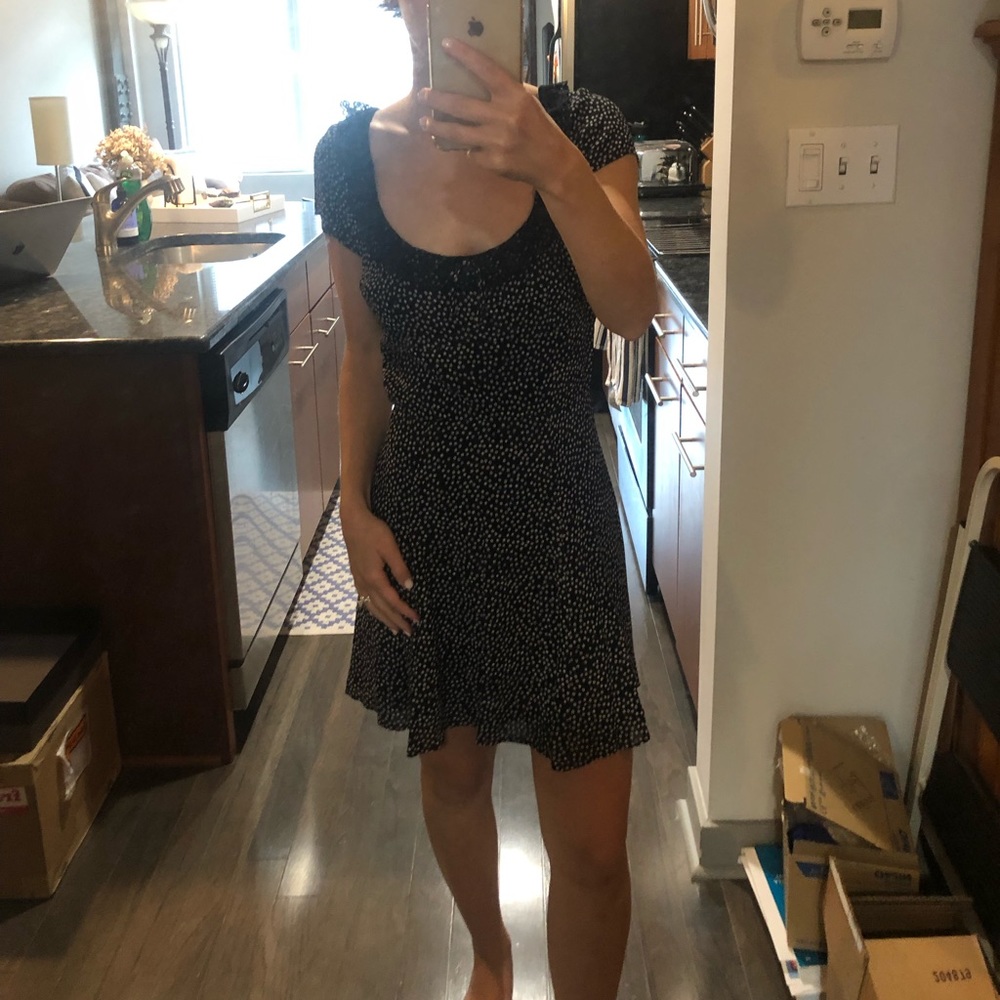 Reformation black mini dress